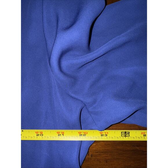 Jennifer Lopez Blue Button Blouse Studded Shoulders Long Sleeve - XL - Picture 5 of 9